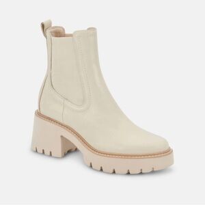 Dolce Vita Cream Ankle Booties